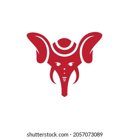 Ganesha Vector icon design illustration Template