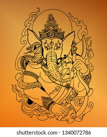 Ganesha vector illustration
