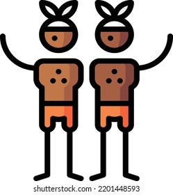 ilustración de material de elemento de diseño aislado de pandillas. Vector de fondo blanco