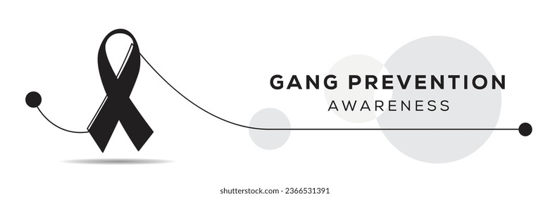 Gang Prevention awareness, banner design.