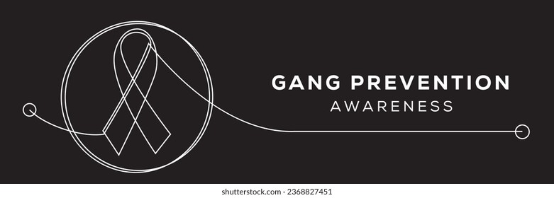 Gang Prevention awareness, banner design.