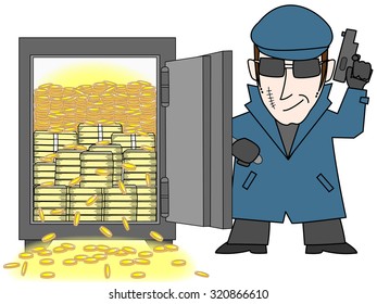 The gang who opens a safe