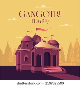 Gangotri Temple the origin of the River Ganges and seat of the goddess Ganga