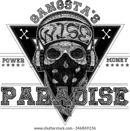 gangsta tee graphic