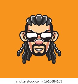 Gangster Avatar Logo Vector Template