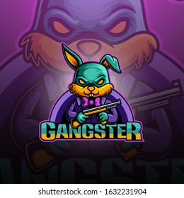 Gangster Bunny Esport Mascot Logo Design