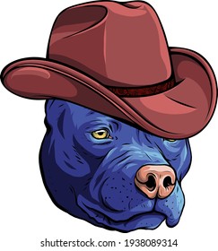 gangster dog with elegant hat vector illustration