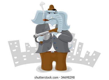 Gangster elephant