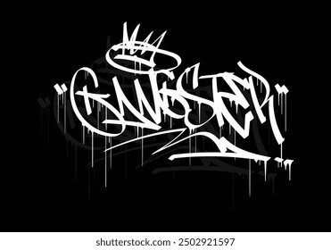 GANGSTER graffiti tag style design