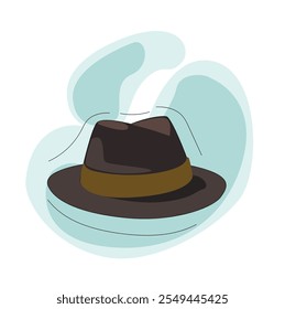 chapéu de gângster, chapéu preto de Fedora, chapéu de gângster, chapéu de homens, chapéu trilby,