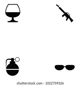 gangster icon set