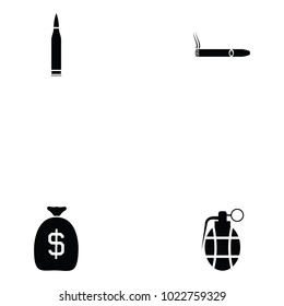 gangster icon set