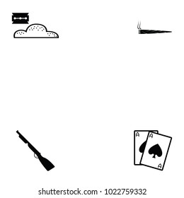 gangster icon set