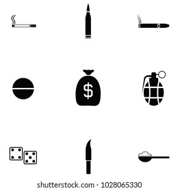 gangster icon set