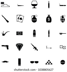 gangster icon set
