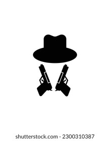 icono de gangster, mejor icono plano del vector.