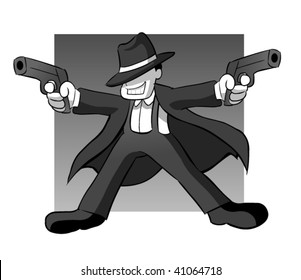 gangster open fire
