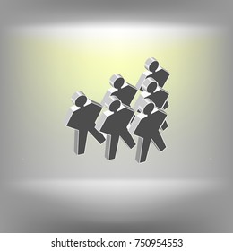 Gangster person icon. Vector illustration