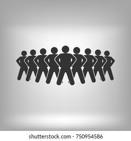 Gangster person icon. Vector illustration
