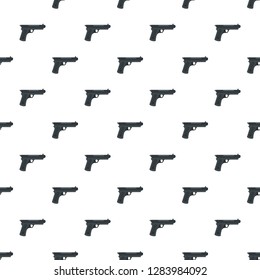 Gangster pistol pattern seamless vector repeat for any web design
