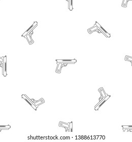 Gangster pistol pattern seamless vector repeat geometric for any web design
