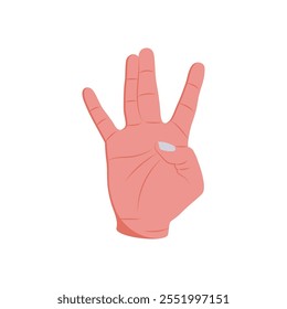 Gangster Sign Hand Gesture Icon, Ilustración vectorial