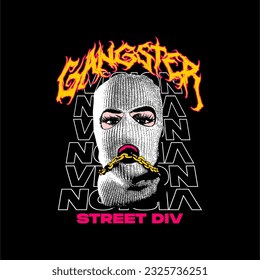 vector vintage de la calle de visión gangster