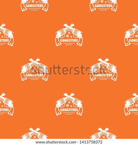 Gangsters pattern vector orange for any web design best
