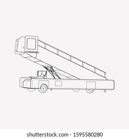 Gangway icon line element. Vector illustration of gangway icon line isolated on clean background for your web mobile app logo design.