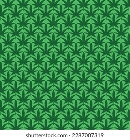 Ganja cannabis marihuana pattern vector illustrations