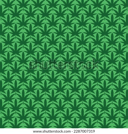 Ganja cannabis marihuana pattern vector illustrations