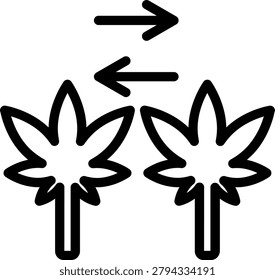 Ganja Glimpse Vector Design Icon Style