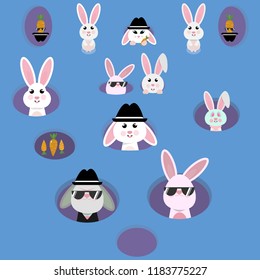 Gank Rabbit Head over the hole with carrot and mimic mafia.