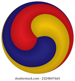 Gankyil Tibetan Symbol Vector Illustration