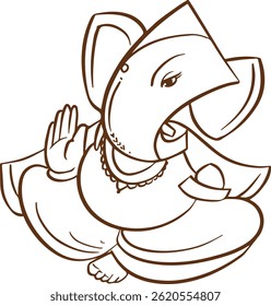 Ganpati Vector Design Illustration Poster 