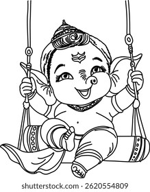 Ganpati Vector Design Illustration Poster 