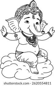 Ganpati Vector Design Illustration Poster 
