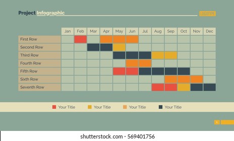Gant Chart Infographic Template