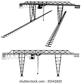 Gantry Crane Vector 02