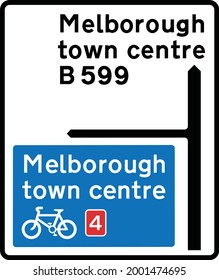 Gantry Mounted Signs on All‑Purpose Roads, Map‑Type Advance Direction Signs, Road signs in the United Kingdom