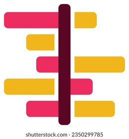 Gantt Chart icon can be used for uiux, etc