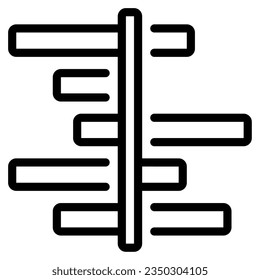 Gantt Chart icon can be used for uiux, etc