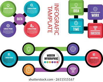 Gantt Chart Infographic Templates for Project Scheduling

