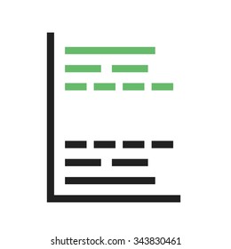 Gantt, project, chart icon vector image. Can also be used for business management. Suitable for use on web apps, mobile apps and print media.
