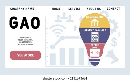 Gao Government Accountability Office Acronym Business Stock Vector ...