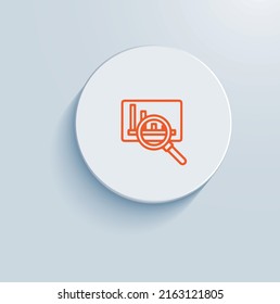 Gap Analysis Icon Vector Design