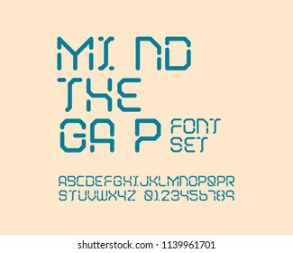 The Gap Font set