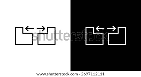 Gap icon art Illustrations. premium line icons