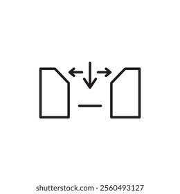 Gap icon Black and white logo
