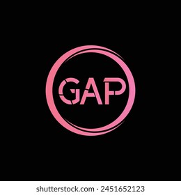 GAP Letter Initial Logo Design Vorlage Vektorillustration